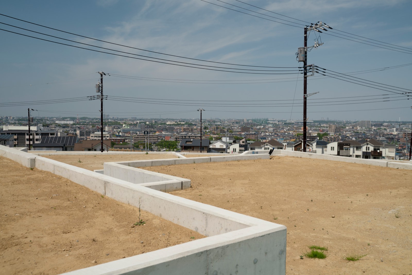 宅地造成を終えた分譲地